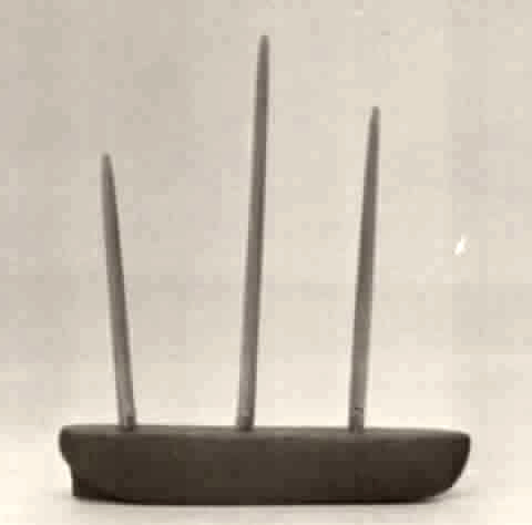 Ship with masts